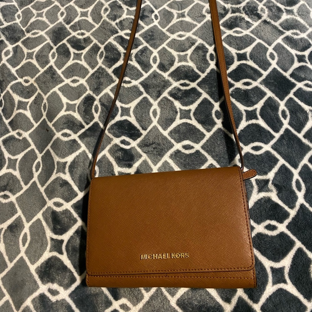 Michael Kors leather crossbody purse